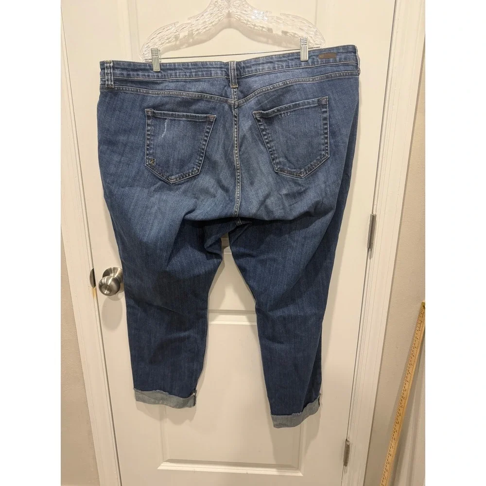 Kut from the Kloth Women Jeans Amy‎ Ankle Straight Leg Blue 24W